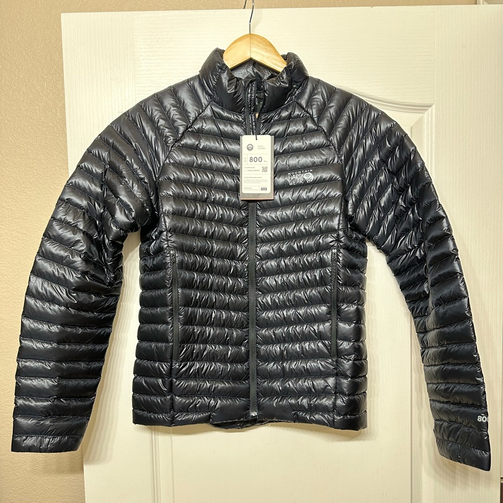 NWT Men’s Small Mountain Hardwear Insulated Down Black Jacket